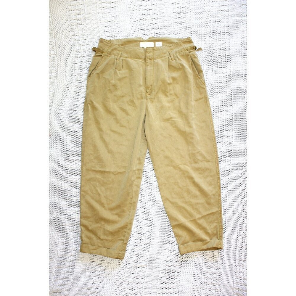 Hei Hei Boho Yellow mustard women baggy pants Size 28 cotton & Linen blend